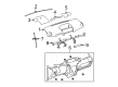 2012 Toyota Yaris Glove Box Diagram - 55303-52161-B0