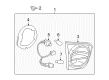 2017 Toyota Sequoia Back Up Light Diagram - 81580-0C030