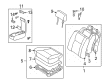 2003 Toyota Tacoma Armrest Diagram - 72810-04020-B0