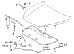 2015 Toyota Highlander Hood Hinge Diagram - 53410-0E120