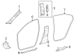 Toyota bZ4X Door Seal Diagram - 62332-42100