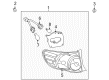 2010 Toyota Corolla Light Socket Diagram - 81555-02460