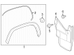 Toyota Sequoia Mud Flaps Diagram - 76622-0C080