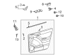 2003 Toyota Matrix Weather Strip Diagram - 68172-01040