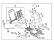 2020 Toyota Yaris Seat Cover Diagram - 71071-WB018