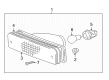 1996 Toyota 4Runner Light Socket Diagram - 81945-12010