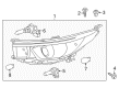 2018 Toyota Highlander Headlight Diagram - 81110-0E330