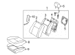 2004 Toyota Matrix Seat Cover Diagram - 71028-02020-B2