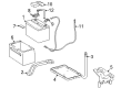 2006 Toyota Solara Battery Tray Diagram - 74431-08011