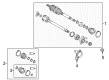 Toyota Camry Axle Shaft Diagram - 43410-06870