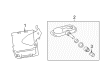 2018 Toyota Yaris TPMS Sensor Diagram - 84746-02020