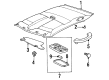 Toyota Tercel Sun Visor Diagram - 74310-16600-B1