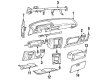 1990 Toyota Camry Dash Panel Vent Portion Covers Diagram - 55606-32020