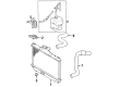 1989 Toyota Celica Coolant Reservoir Diagram - 16470-74160