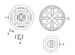 2003 Toyota Prius Spare Wheel Diagram - 42611-47030