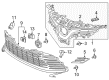 2020 Toyota Camry Grille Diagram - 53102-06270