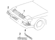 1985 Toyota Celica Emblem Diagram - 75321-14510