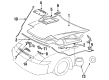 1991 Toyota Celica Hood Hinge Diagram - 53410-20130