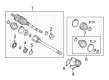 Toyota Matrix Axle Shaft Diagram - 43420-01130