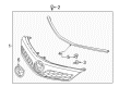 2014 Toyota Camry Grille Diagram - 53101-06340-A0