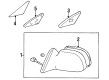 Toyota Paseo Car Mirror Diagram - 87940-16780