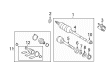 Toyota Axle Shaft Diagram - 43420-07080