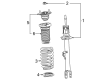 2022 Toyota Mirai Shock and Strut Boot Diagram - 48157-50070