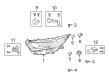 2021 Toyota RAV4 Prime Headlight Diagram - 81170-42B11