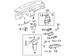 2000 Toyota Avalon Dash Panel Vent Portion Covers Diagram - 55607-AC030