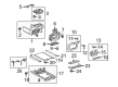 Toyota Sienna Center Console Base Diagram - 58802-08011