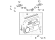 2014 Toyota FJ Cruiser Door Seal Diagram - 68172-35051