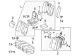 1997 Toyota Camry Armrest Diagram - 72830-AA080-B0