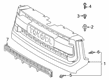 2015 Toyota Tundra Grille Diagram - 53100-0C260-A0