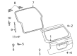 2008 Toyota Matrix Weather Strip Diagram - 67881-02061