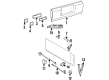 1994 Toyota Land Cruiser Door Handle Diagram - 69215-60020