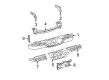 2001 Toyota Tundra License Plate Diagram - 75121-0C010