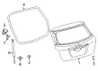 2010 Toyota Matrix Weather Strip Diagram - 67881-02090