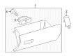 2012 Toyota Tacoma Glove Box Diagram - 55550-04061-B0