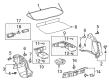 2019 Toyota C-HR Headlight Bulb Diagram - 90981-13091