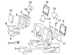 2020 Toyota Sequoia Seat Cushion Diagram - 71612-0C110