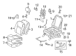 2011 Toyota Matrix Seat Cover Diagram - 71072-02V50-B0
