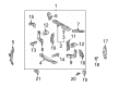 Toyota Highlander Front Cross-Member Diagram - 57104-48030