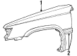 Toyota Tercel Fender Diagram - 53801-16110