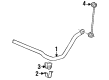 1991 Toyota MR2 Sway Bar Kit Diagram - 48811-17050