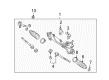 2006 Toyota Highlander Rack And Pinion Diagram - 44200-48133