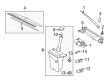 2011 Toyota Matrix Wiper Linkage Diagram - 85150-02230