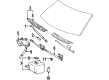 Toyota T100 Wiper Linkage Diagram - 85150-34020