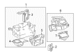 2001 Toyota MR2 Spyder Blower Motor Resistor Diagram - 87138-17050