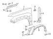 Toyota Tacoma Fender Diagram - 53811-04110