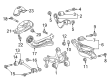 2022 Toyota Prius AWD-e Lateral Link Diagram - 48710-47010